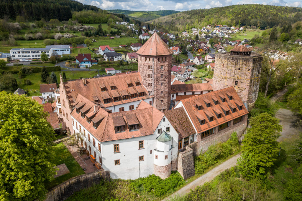 Luftbildaufnahme Burg Rieneck